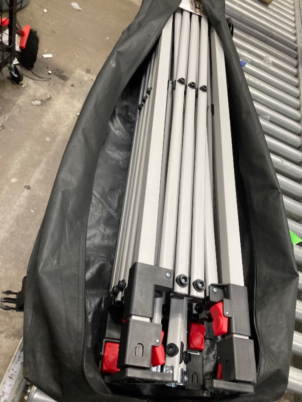 Photo 1 of *******The product is missing the hood on the top, it only has the base****.Summit Living 10 x 10 ft Pop-up Canopy Tent Straight Legs Instant Canopy for Outside with Wheeled Bag - Blue