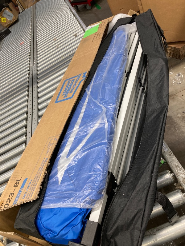 Photo 1 of **used***MASTERCANOPY 10' x 10' Easy Pop-up Canopy Tent Outdoor Shade Shelter with 1 Sidewall, Blue