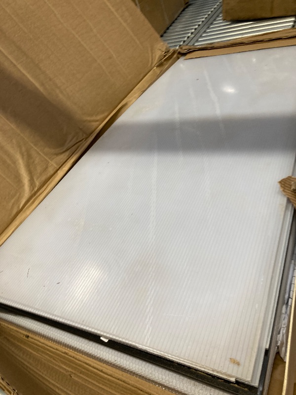 Photo 1 of **used****6x10 FT Greenhouse for Outdoors, Polycarbonate Greenhouse with Roof Vent, Ground Nails, Lockable Push Door, Aluminum Large Walk-in Green House for Outside Garden Backyard, Patio, Lawn, Black