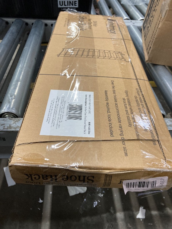 Photo 1 of *** used missing parts***Whitmor Over the Door Shoe Organizer - Holds up to 36 Pairs of Shoes - Metal & Mesh - White