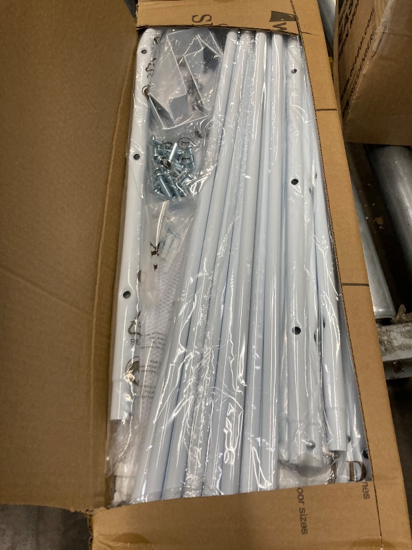 Photo 1 of *** used missing parts***Whitmor Over the Door Shoe Organizer - Holds up to 36 Pairs of Shoes - Metal & Mesh - White