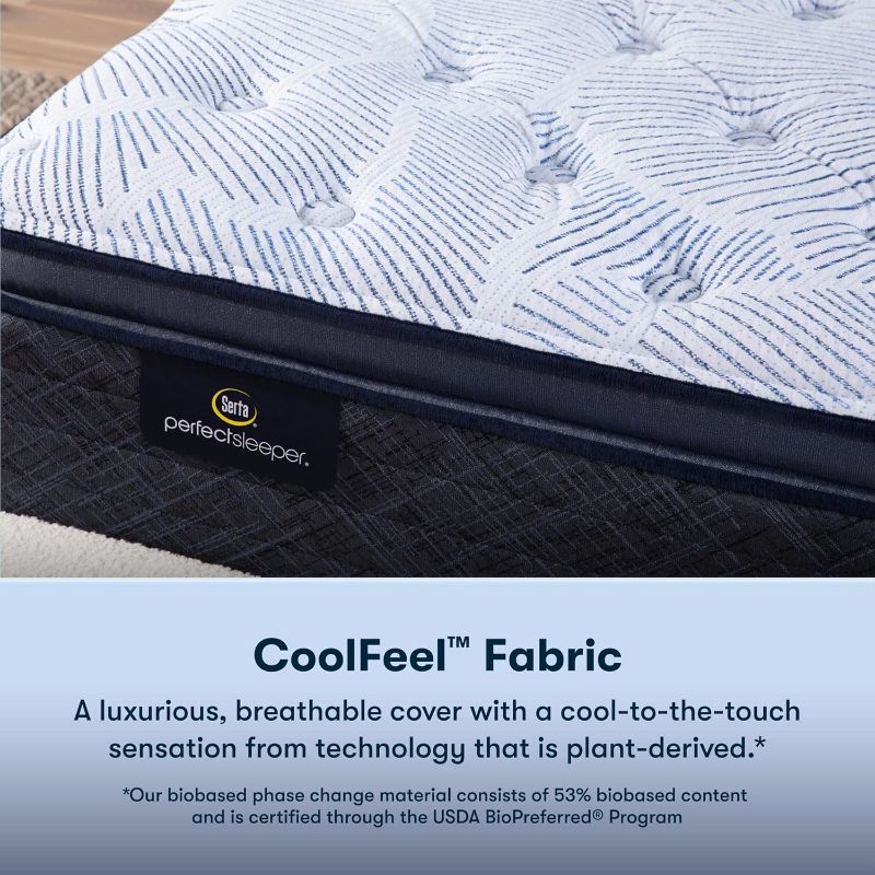 Photo 1 of *missing parts*  Serta Perfect Sleeper Enhanced 14.5" Queen Mattress - Plush Pillow Top, Cooling Gel Memory Foam, Pocket Innersprings for Motion Isolation, Edge Support, CertiPUR-US Certified - Nurture Night