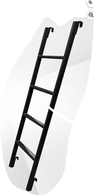 Photo 1 of ****missing parts used**** Foot Caps, Heavy Duty Metal Dorm loft Camper Ladders, Portable Stairs Steps, Load 330 LBS