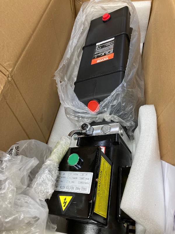 Photo 1 of  *USE MISSING PARS*  LFGUD Hydraulic Power Unit 16 Quart 4 Gallon Hydraulic Pump 220V 3450 RPM 2HP Single Phase Electric Hydraulic Car Lift Pump for Car Lifting Platforms