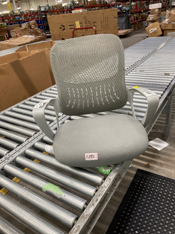 Photo 1 of *IT IS USED AND IS MISSING THE BOTTOM PART OF THE WHEELS*    Sweetcrispy Ergonomic Office Desk Chair Mesh Adjustable Swivel Mid-Back Computer Chair with Lumbar Support Comfy Flip-up Arms for Home Office