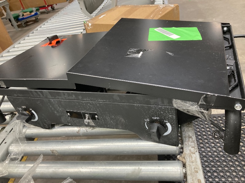 Photo 1 of ** MISSING PARTSTHE PRODUCT IS USED, THE CABLE IS HALF-BURNT, THERE IS ONE BROKEN DOOR AND IT IS NOT KNOWN IF IT WORKS**    BKtaxon 2 Burner 150000 BTU Cooker w/ Side Shelves,Removable Legs,Wind Panels,Regulator Outdoor Camping Picnic Stove Stand