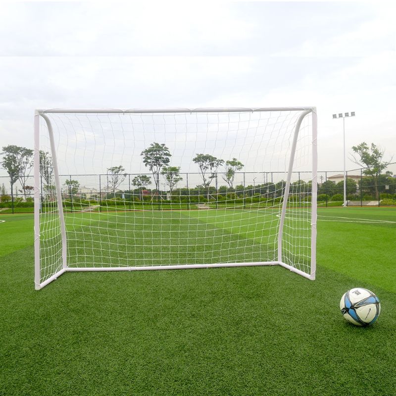 Photo 1 of ****missing parts used***Zimtown 8' x 5' x 2.7' Portable Soccer Goal, Lightweight Professional Football Practice Training Aid Post Net, with Net Straps Anchor, for Outdoor Kids/Children Youth Foosball Sports, White