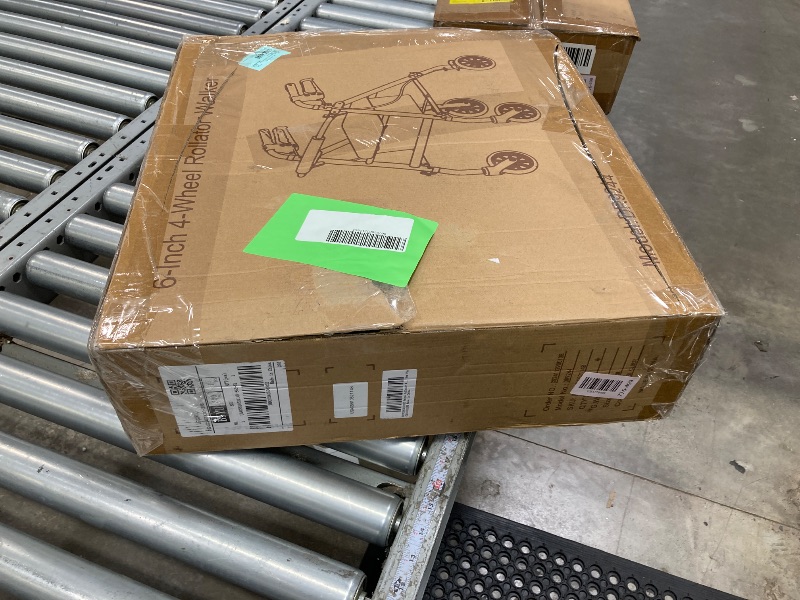 Photo 1 of *used missing parts**  Naipo Rollator Walker with Seat, Foldable Rolling Medical Walker with 6" Wheels, Aluminum Frame Supports Up to 300 lbs, Burgun