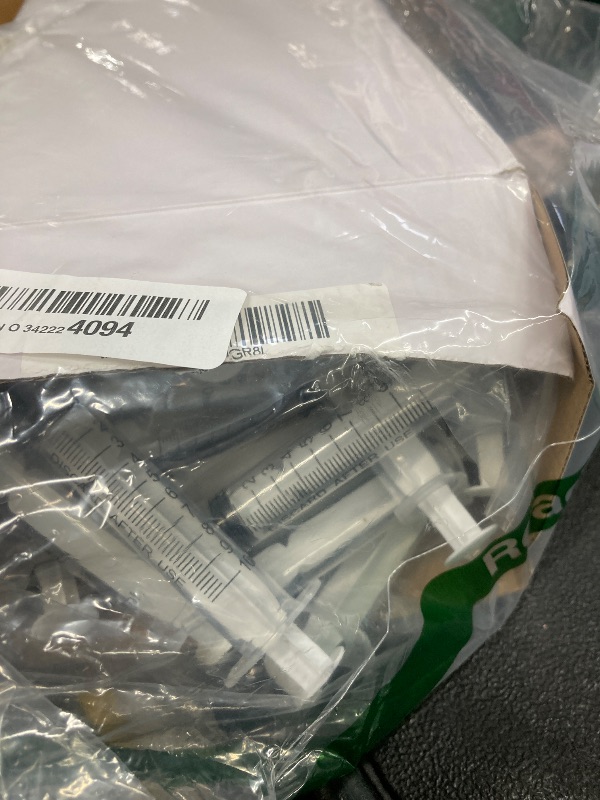 Photo 1 of 100 Packs 10ml Plastic Syringe, Luer Slip Tip with Cover Cap, Syringes for Liquid Jello Shots, Measuring, Watering, Refilling, Feeding