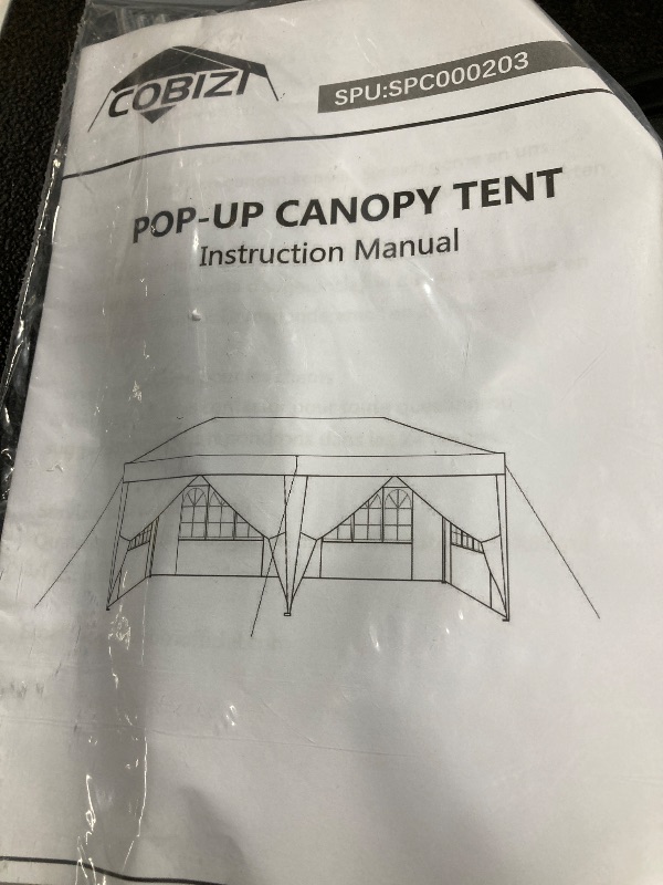 Photo 1 of ***IMAGE REFERENCE**GVDV 10' x 20' Pop up Canopy Tent Party Tent Outdoor Event Instant Tent Gazebo with Removable Sidewalls and Carry Bag, White