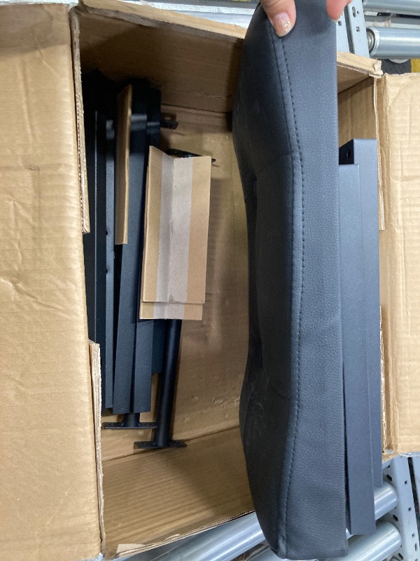 Photo 1 of ****ONLY ONE***HOOBRO Bar Stools,25.4" Saddle Stools with PU Upholstery, Counter Height Stools with Footrest, Kitchen Breakfast Chairs, for Dining Room, Cafe, Bar, Black BB23BY01