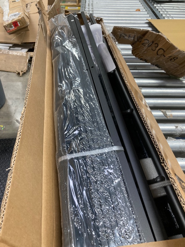 Photo 1 of ***I DON'T KNOW IF THERE ARE MISSING PIECES*** BOSRII Full Size Bed Frame with Headboard and Footboard, 18 Inches High, 3500 Pounds Heavy Duty Metal Slats Support for Mattress, No Box Spring Needed, Noise-Free, Black