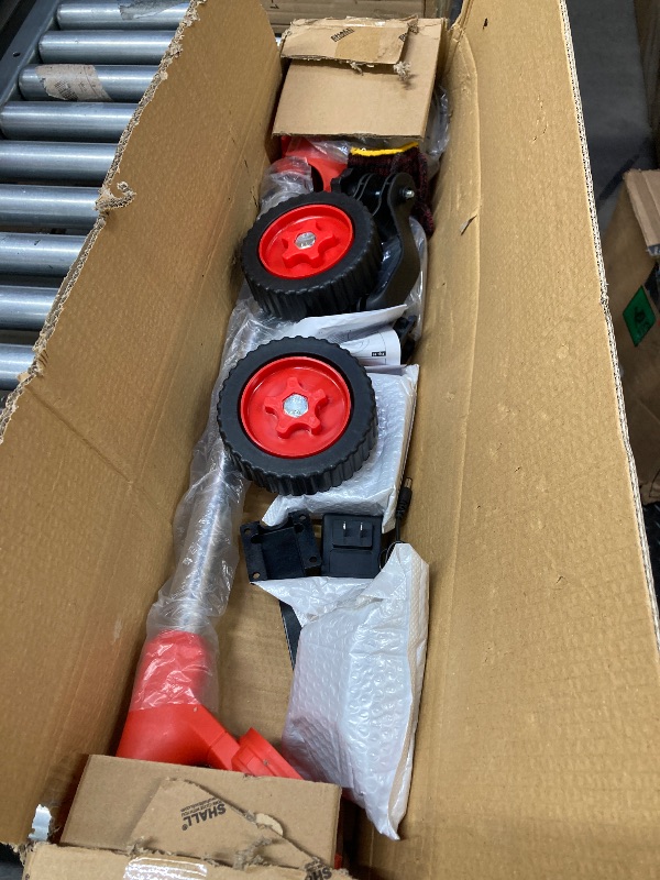 Photo 1 of **I DON'T KNOW IF THERE ARE MISSING PIECES*** SHALL 24V Grass Trimmer Cordless with Upgraded Wheels, 650W Weed Eater Battery Powered-2.0Ah Li-Ion Battery*2, Weed Wacker Cordless with 3 Types Cutting Blades for Lawn and Garden
