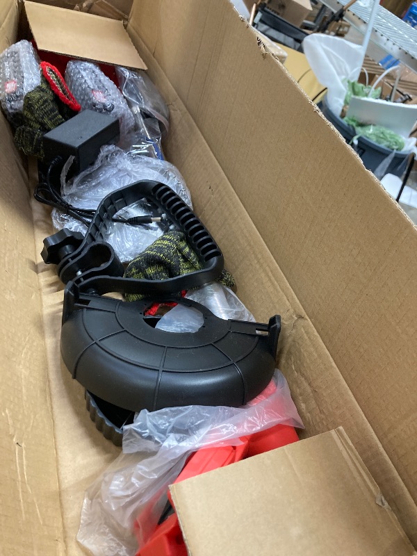 Photo 1 of **I DON'T KNOW IF THERE ARE MISSING PIECES***TNTANTS Electric Weed Wacker Cordless String Trimmer with Wheels 2Pcs 24V Batteries 3 Types of Blades Adjustable Length Weed Eater Grass Trimmer/
