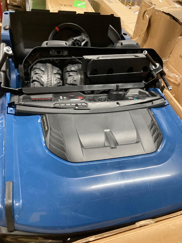 Photo 1 of ***I DON'T KNOW IF THERE ARE MISSING PARTS, I DON'T KNOW IF IT WORKS*** 24V 2 Seater Ride on Cars for Big Kids, Licensed Ford Bronco Raptor Powered Ride on Toy Truck with Remote Control, Spring Suspension, Bluetooth, LED Light, Electric Car for Kids 3-8 B