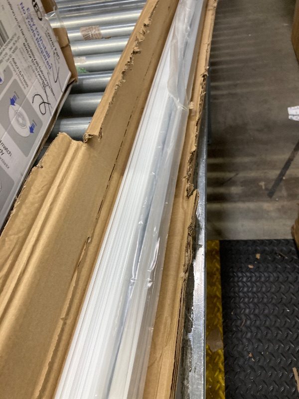 Photo 1 of ***I DON'T KNOW IF THERE ARE MISSING PARTS*** THMOOTHER UV Resistance 6.56FT V Shape LED Strip Channel Diffuser,10-Pack Aluminum Profile with Frosted Cover and Corner Connector,Tape Mounting Track for Cabinet Stairs Wall Outdoor (6.56FT, 10)