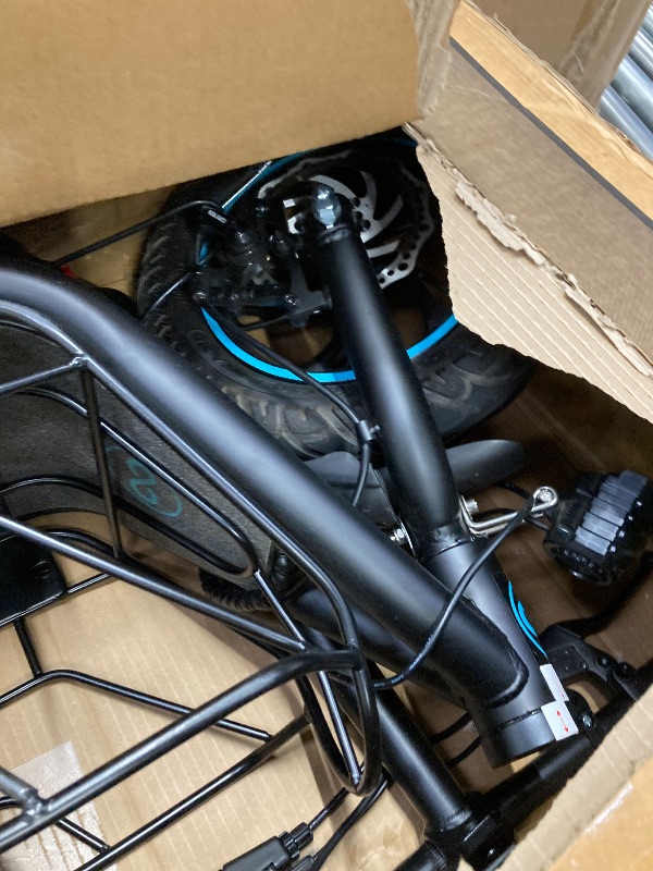 Photo 1 of ***I DON'T KNOW IF THERE ARE MISSING PARTS, I DON'T KNOW IF IT WORKS***  Adults Electric Scooter with Large Middle Basket, 550W Motor 18.6 MPH 20 Mile Distance, Foldable E-Scooter with seat for Pets & Cargo, C1S-FP9