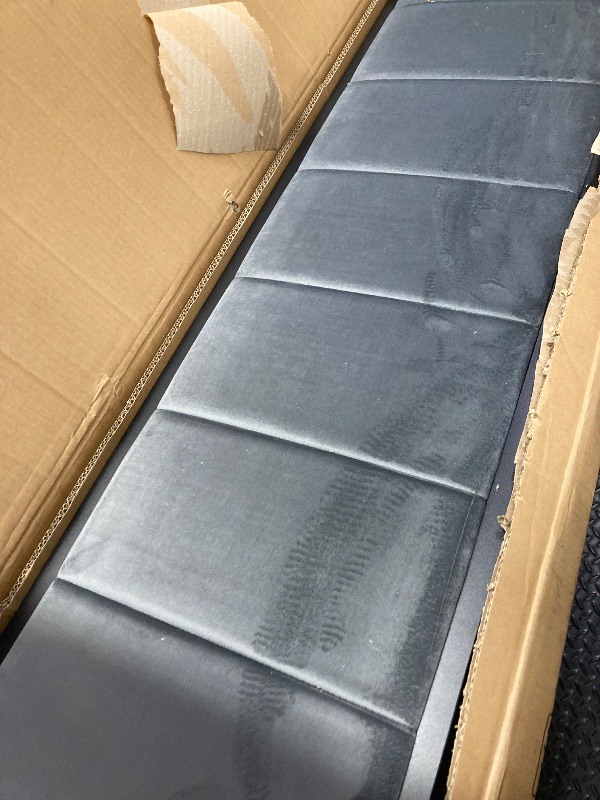 Photo 1 of ***I DON'T KNOW IF THERE ARE MISSING PARTS** OLEVS Full Bed Frame with Headboard, Metal Platform Bed Full Size with 2-Tier Storage, LED Light & Charging Station Type C, No Box Spring Needed