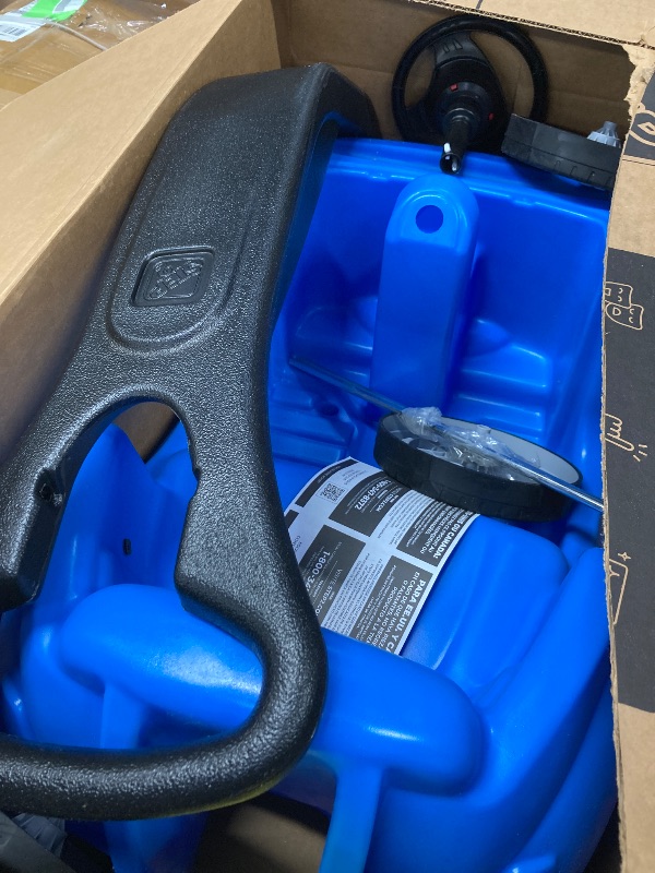 Photo 1 of ***I DON'T KNOW IF IT'S MISSING PARTS*** Step2 Whisper Ride II Buggy Kids Push Car, Ride On Toy, Stroller Substitute, Includes Seat Belt & Horn, Made of Durable Plastic, Max Weight 50 lbs., For Toddlers 1.5-4 Years Old, Blue