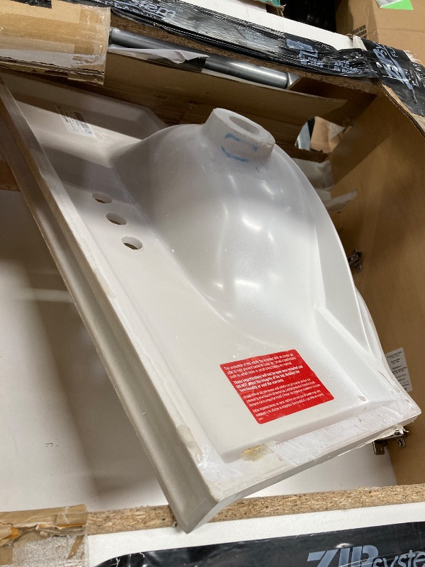 Photo 1 of  31 Inch Modern Bathroom Vanity with White Single Sink Top,31.06" W x 18.75" D x 36.66" H,WHITE