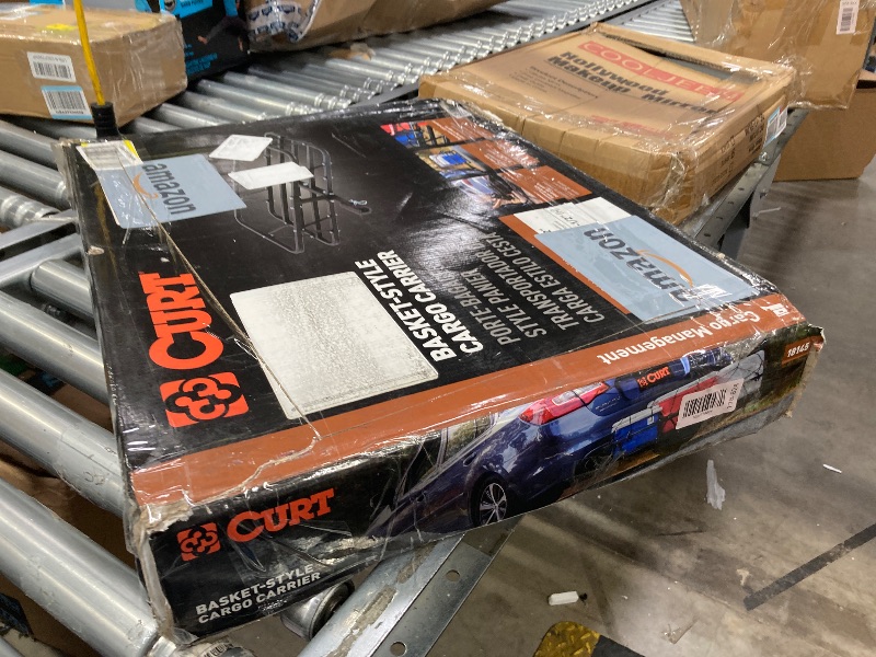 Photo 1 of **I DON'T KNOW IF THERE ARE MISSING PIECES** CURT 18145 48 x 20-Inch Basket Hitch Cargo Carrier, 500 lbs Capacity, Black Steel, 1-1/4, 2-In Adapter Shank
