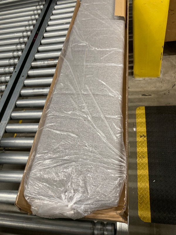 Photo 1 of **HEADBOARD ONLY**Pinmoco Headboard for Full Size Bed with Storage, Linen Upholstered Head Board with LED Light and Charging Station, Gray, Headboard Only