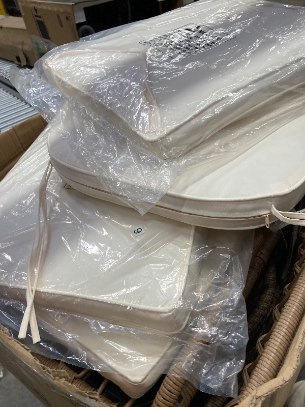 Photo 1 of *********ONLY COMES WITH 8 LEGS******MISSING PIECES******* YITAHOME Outdoor Wicker Furniture Set, All-Weather Patio Bistro Set with Footrest, Small Patio Conversation Set for Balcony Outside, Outdoor Chairs with Ottomans and Coffee Table
