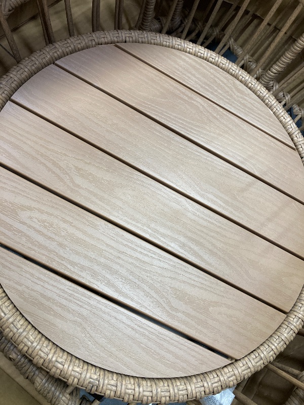 Photo 1 of *********ONLY COMES WITH 8 LEGS******MISSING PIECES******* YITAHOME Outdoor Wicker Furniture Set, All-Weather Patio Bistro Set with Footrest, Small Patio Conversation Set for Balcony Outside, Outdoor Chairs with Ottomans and Coffee Table
