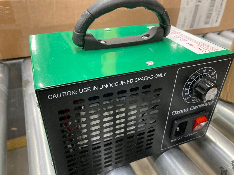 Photo 1 of ***PLEASE READ NOTES*** Ozone Generator 45,000mg/h, Industrial/Home O3 Air Purifier Deodorizer for Areas of 2500 Square Feet - High Capacity Ozone Machine Air Ionizer Odor Clean for Rooms, Smoke, Cars, Pets (Green)