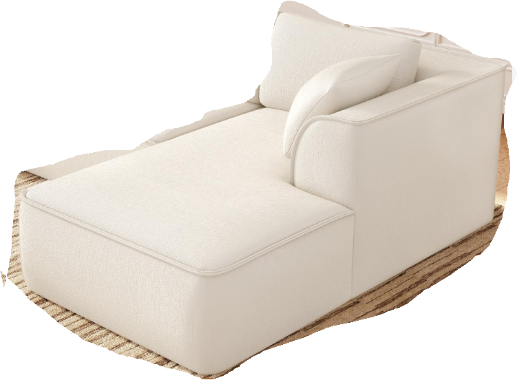 Photo 1 of *******PARTIAL SET******* Vesgantti 106" Cloud Sectional Couch with Chaise, Deep Seat Modular Sectional Sofa Chenille Memory Foam Sofa Boneless Couches for Living Room Bedroom, No Assembly Required (Beige, Right-Facing Chaise)