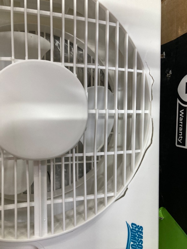 Photo 1 of **HAS CRACK ON TOP-SEE PICS**Seasons Comfort™ 2-Speed Reversible Twin Window Fan, 13"H X 4-15/16"W X 22-1/2"D, White
