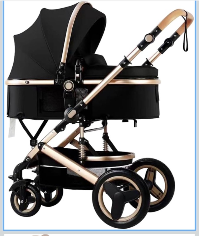 Photo 1 of 
womeast  Baby Stroller 2 in 1 with Bassinet Mode Foldable Infant Stroller High Landscape Reversible Stroller Travel Pram Baby Carriage (Black *****picture is for reference only*****