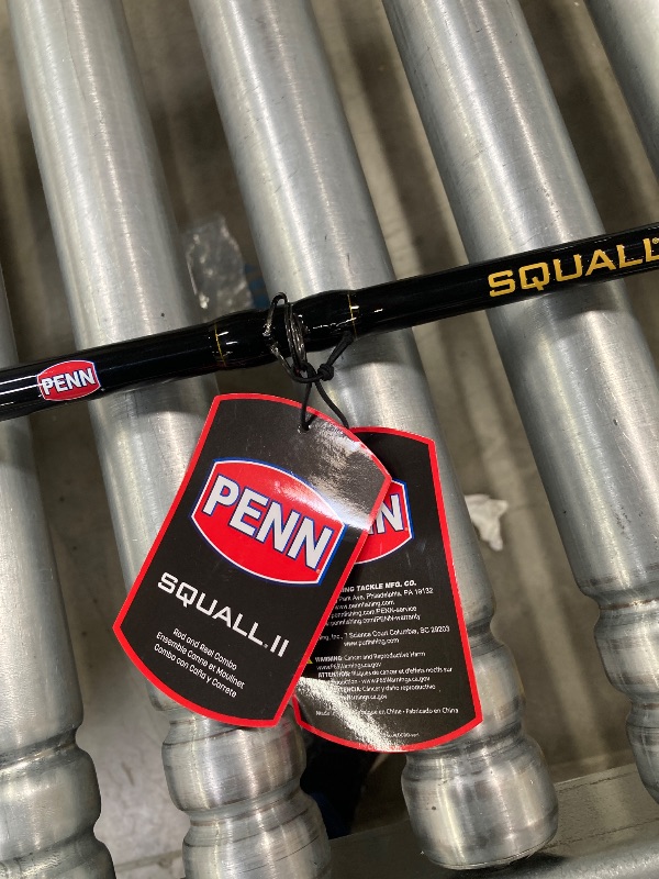 Photo 1 of ***(DAMAGE BROKEN TIP- SELLING AS PARTS ONLY)***
PENN 7' Squall II Lever Drag Fishing Rod & Size 40 Reel Combo, Medium Power, Fast Action, Right Handle Position, Full Graphite Body and Sideplate Construction ***(NOT IN BOX)***