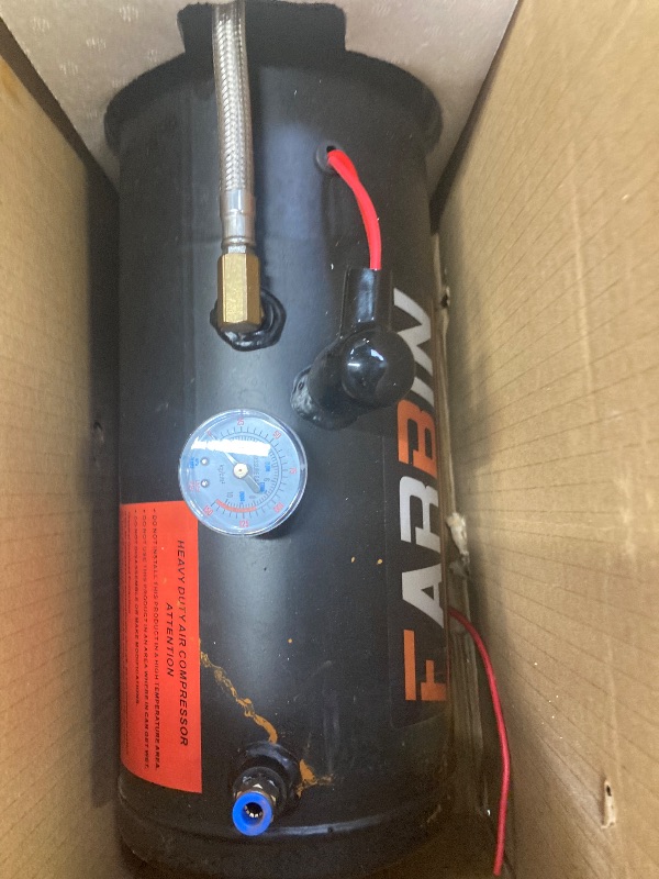 Photo 1 of **PARTS ONLY/MOTOR NOT WORKING**BANHAO Train Horns Kit for Trucks 180dB Super Loud Truck Air Horn with 150 PSI 12V Air Compressor Air Tank Can for Truck Car Jeep SUV Train Pickup Boat and Other Vehicles