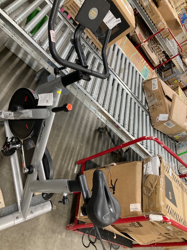 Photo 1 of ** is only to use for parts***MERACH Exercise Bike Brake Pad Stationary Bike with Exclusive App Low Noise Indoor Cycling Bike with 300lbs Weight Capacity Tablet Mount and Fitnes **USED**
