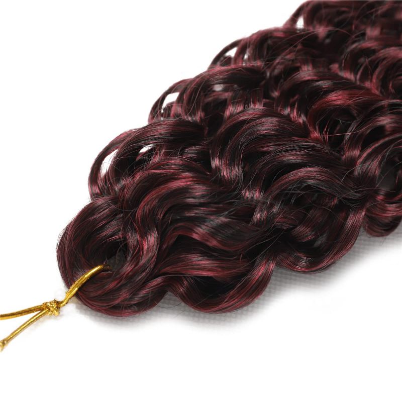Photo 1 of ***ONLY 3****18 inch Deep Wave Twist Crochet Hair Synthetic Gogo Curl Crochet Braiding Hair 6 Packs Deep Curly Hair Beach Curl Braids Hair Extensions (18 inch (Pack of 6), T1B/Bug)