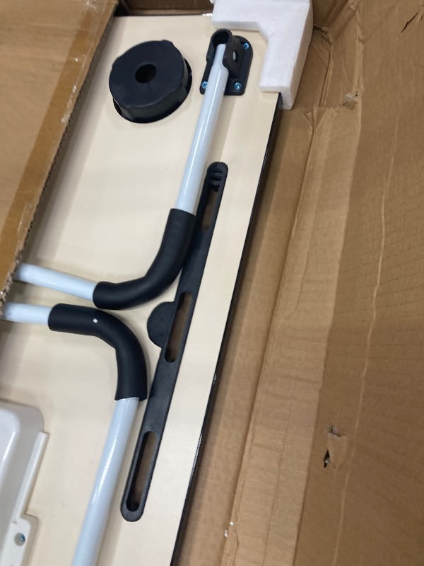 Photo 1 of **MINOR DAMAGE TO CORNER-SEE PIC**VINAUO Lap Desk with Drawer, 23.6" Extra Large Foldable Laptop Bed Tray Table with Cup Holder & iPad Slot, Portable Breakfast Bed Trays for Working, Eating, Writing on Bed Couch, Black