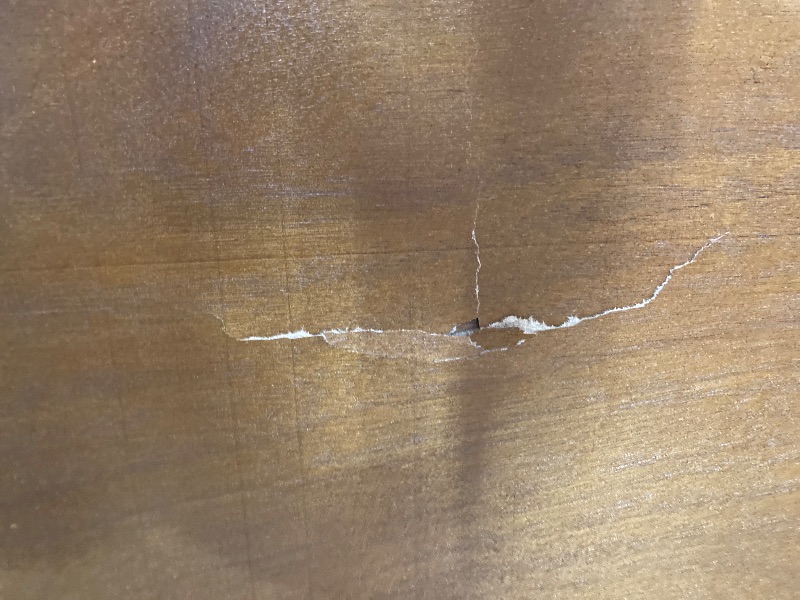 Photo 1 of **HAS SMALL CHIP ON FRONT SIDE/CRACK IN BACK-SEE PICS**Acacia Harmony TV Stand for TVs up to 75+ Inch Entertainment Center with Storage Shelves and Cable Management, Modern Farmhouse TV Media Console Table Wood TV Stands for Living Room Bedroom, Walnut