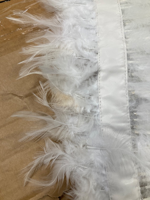 Photo 1 of **SOME SPOTS ON TOP-SEE PIC**HOMELEX Feather Cape Shawl Costume Black Witch Wings Collar Adult Crow Neck