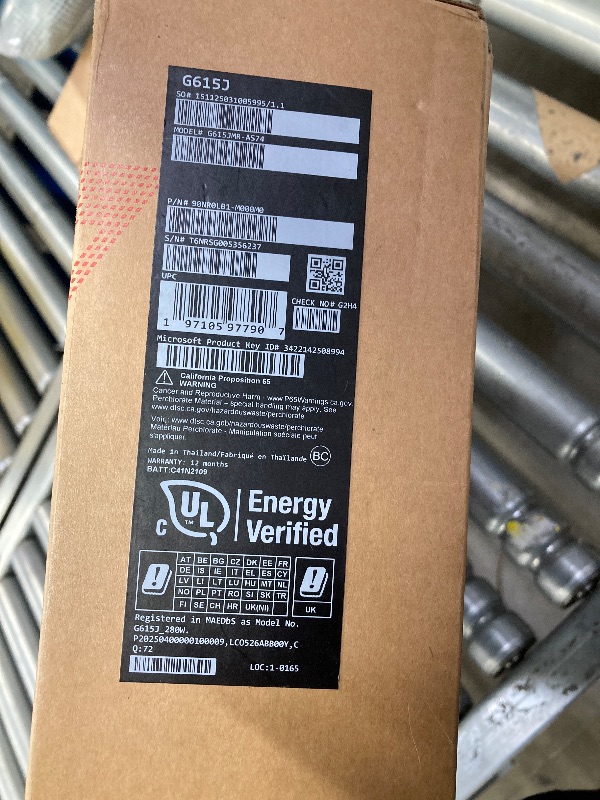 Photo 9 of ASUS ROG Strix G16 (2025) Gaming Laptop, 16” FHD+ 16:10 165Hz/3ms Display, NVIDIA® GeForce RTX™ 5060 Laptop GPU, Intel® Core™ i7 Processor 14650HX, 16GB DDR5, 1TB Gen 4 SSD, Wi-Fi 7, Windows 11 Home