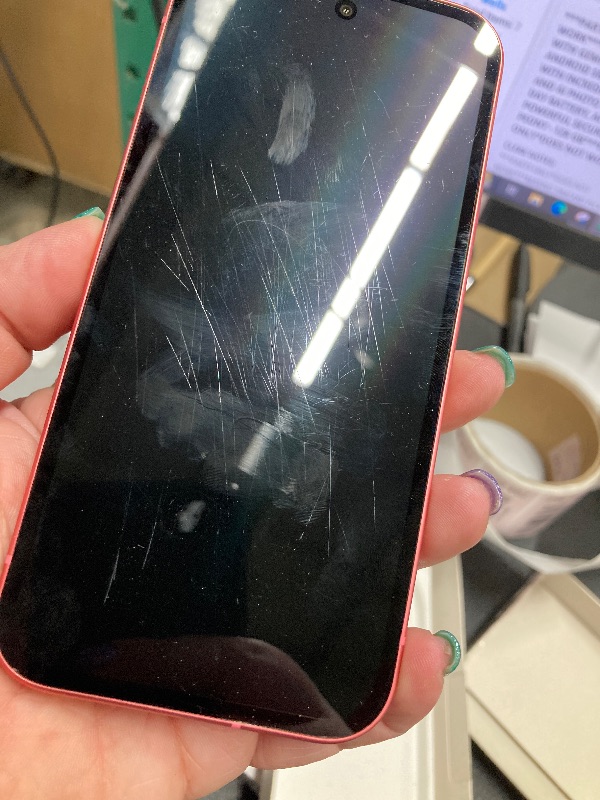 Photo 1 of ***PARTS ONLY*DOES NOT WORK***Google Pixel 9a with Gemini - Unlocked Android Smartphone with Incredible Camera and AI Photo Editing, All-Day Battery, and Powerful Security - Peony - 128 GB***PARTS ONLY*DOES NOT WORK***