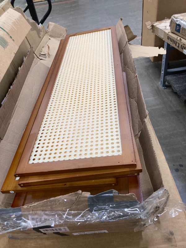 Photo 1 of **Selling for Parts Only***FIXED UP FINDS for Shoe Cabinet with Two-Way Sliding Doors 6 Tier Bamboo Standing Shoe Shelf