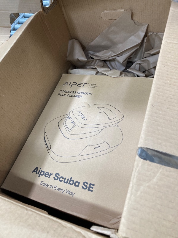 Photo 1 of (2025 Upgrade) AIPER Scuba SE Cordless Pool Cleaner, Upgrade 95-Min Runtime, Smart Self-Parking, Pool Vacuum for Above-Ground Pools up to 860 Sq.ft