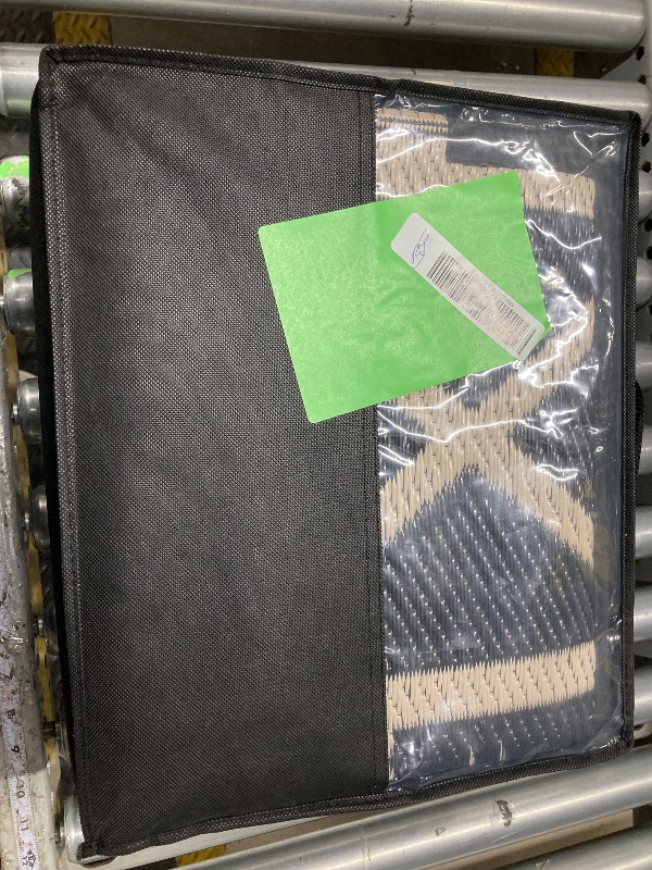 Photo 1 of ***IMAGE REFERENCE****Outdoor Patio Plastic Straw Rug - 9x12 ft Outdoor Camping Rug Waterproof Reversible, Area Carpet Patios Clearance RV, Outside Porch Balcony Deck for Camper, Black & White