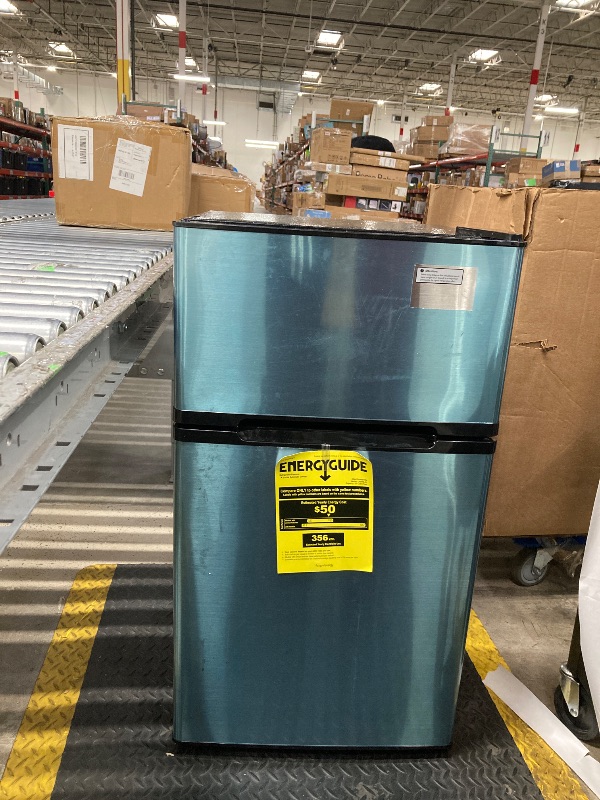 Photo 1 of *** The description is a reference**need clean inside**DEMULLER 2.4 Cu.Ft Small Refrigerator with Freezer Dorm fridge Removable Plastic Shelves Ideal for Home, Office,Dormitory (small)