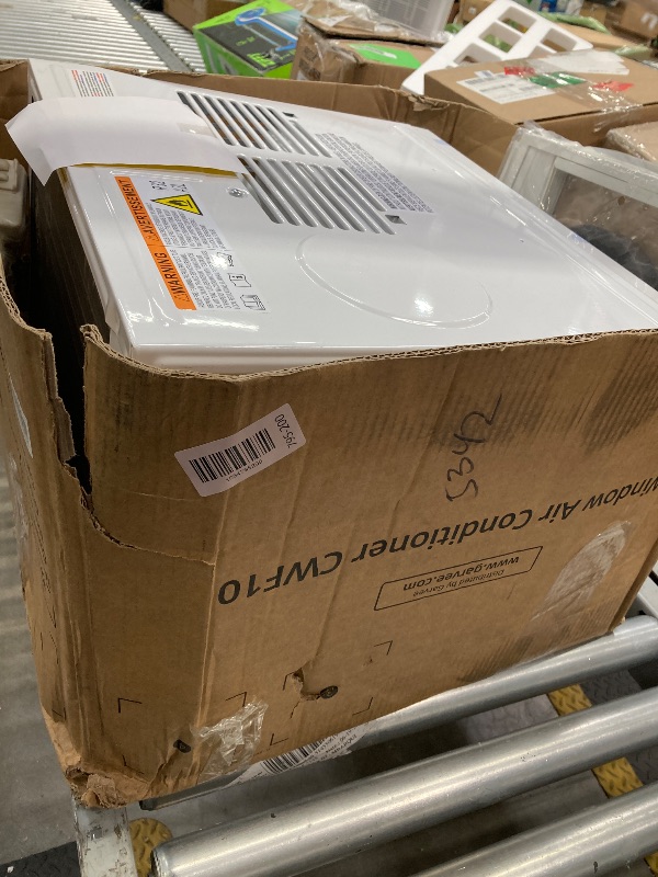 Photo 1 of 10,000 BTU Window Air Conditioner, 115V, Window AC Cools up to 450 Sq. Ft for Bedroom, Living Room, Quiet Operation with Remote Control, 3 Cooling & Fan Speeds, Auto Restart, White