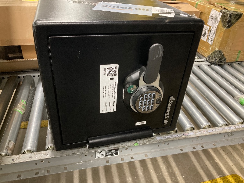 Photo 1 of **NOT KEYS***SentrySafe Fireproof and Waterproof Home Safe with Biometric Fingerprint Lock, Keypad, and Key Lock for Securing Money, Jewelry, Documents, 1.23 Cubic Feet, SFW123BTC
