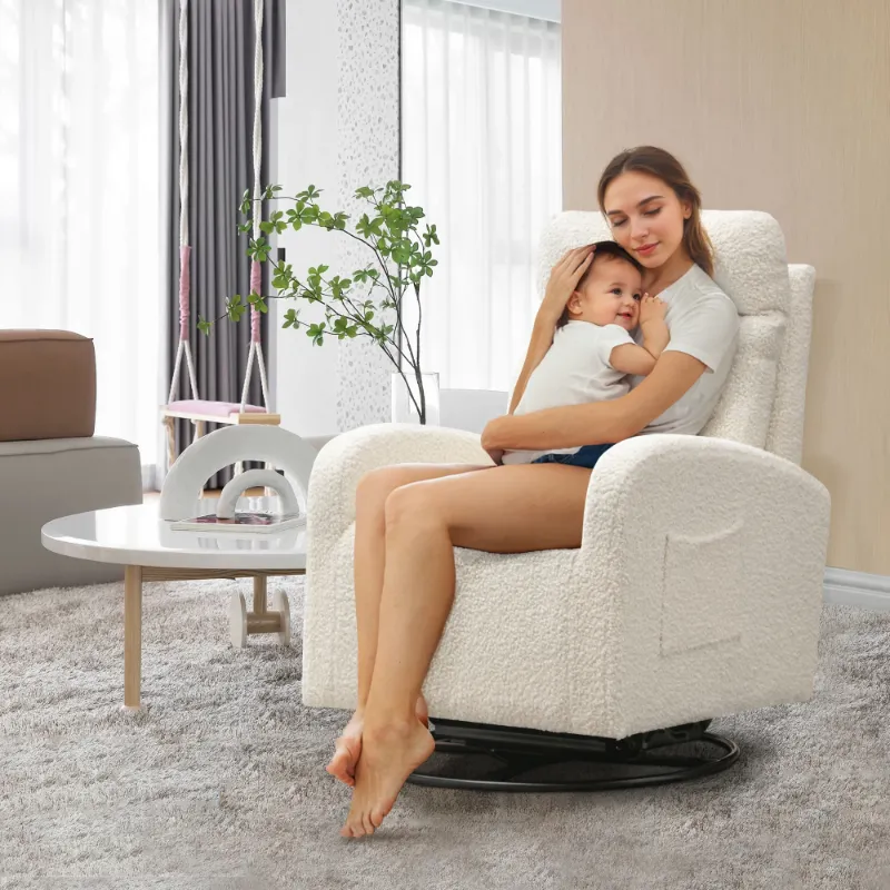 Photo 1 of 
Hero image 0 of Muumblus Teddy Swivel Glider Rocking Chair for Baby Nursery, Indoor, White, 0 of 8





Flash Deal
Visit the Muumblus Store
Muumblus Teddy Swivel Glider Rocking Chair for Baby Nursery, Indoor, White