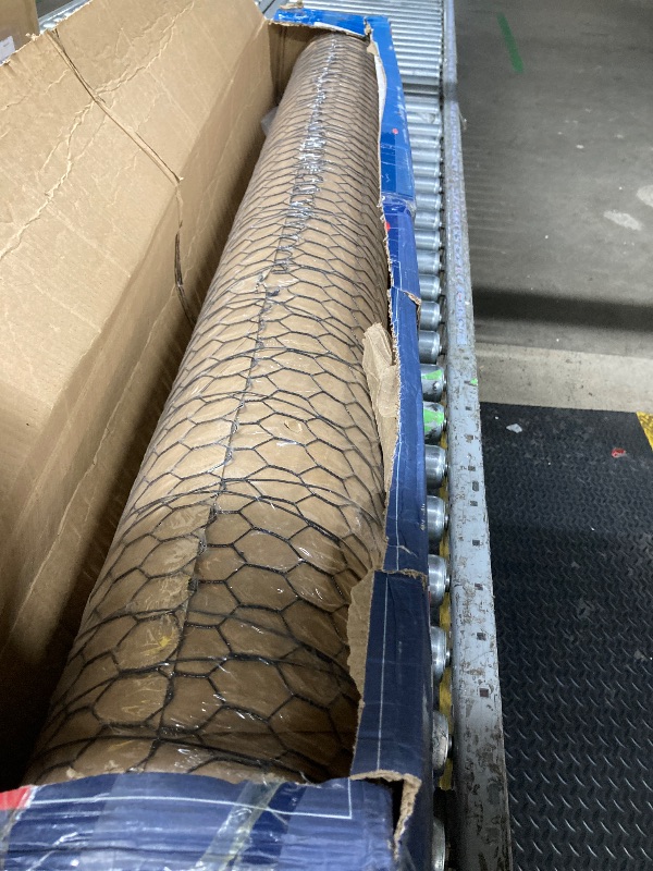 Photo 1 of **IMAGE REFERENCE***Fencer Wire 20 Gauge Black Vinyl Coated Poultry Hex Netting with 1 inch Mesh (6 ft. x 150 ft.)