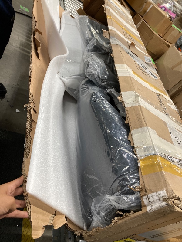 Photo 1 of YITAHOME 10X12FT Hardtop Metal Gazebo Outdoor Patio Single Top Canopy Galvanized Iron Aluminum Column Garden Tent Curtains Netting for Backyards Decks Lawns,Gray